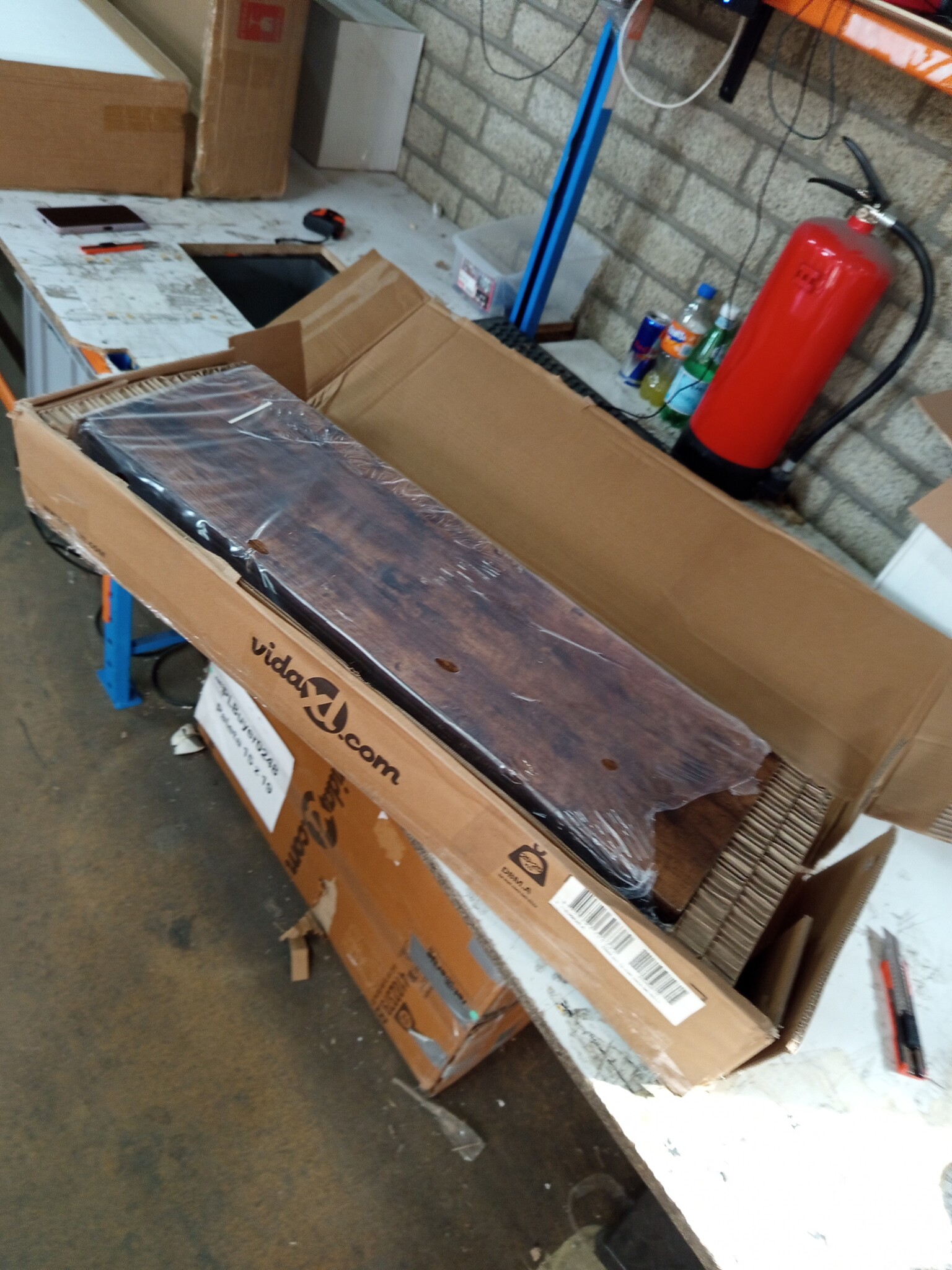 vidaXL Wandtafel Gerookt Eiken - 53% Korting!