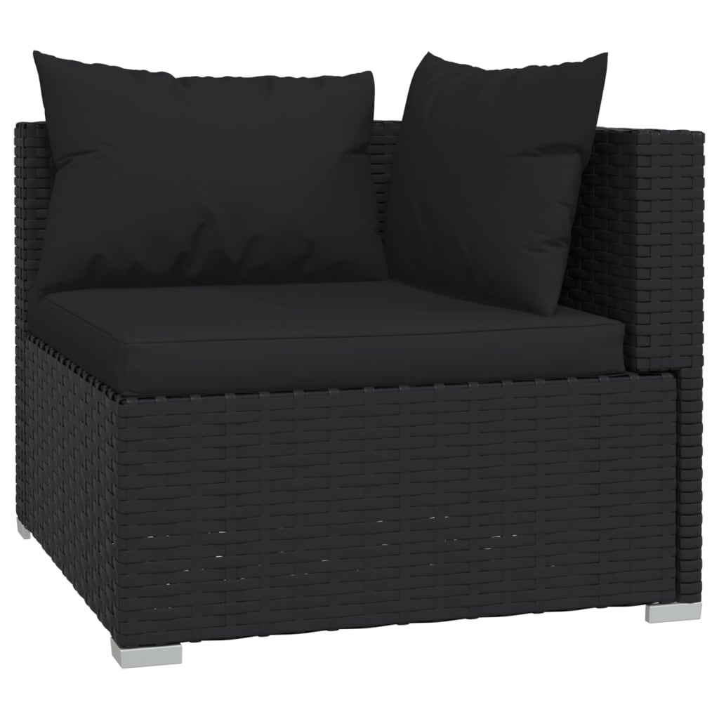 vidaXL 3-delige Loungeset Zwart - 47% Korting