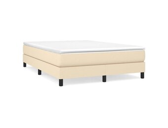vidaXL Bedframe Crème 140x190 cm | 33% Korting