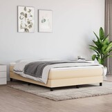 vidaXL Bedframe Crème 140x190 cm | 33% Korting
