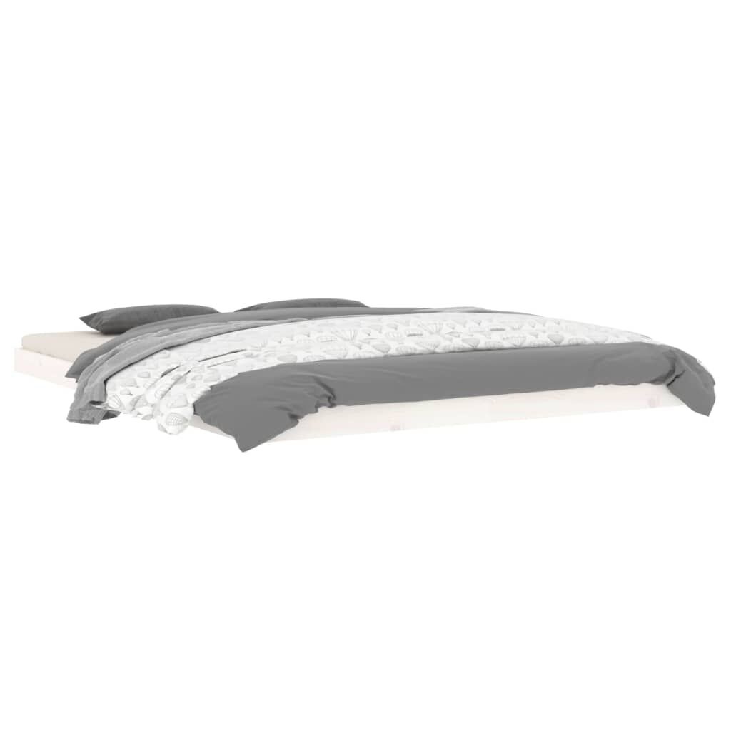 VidaXL Bedframe Grenenhout Wit 160x200 cm - 54% Korting