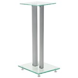 2x Speakerstandaarden Gehard Glas & Aluminium (58% Korting)
