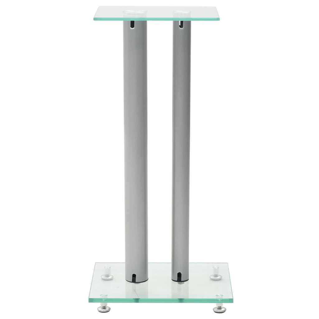 2x Speakerstandaarden Gehard Glas & Aluminium (58% Korting)