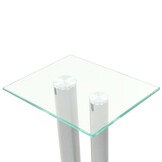 2x Speakerstandaarden Gehard Glas & Aluminium (58% Korting)