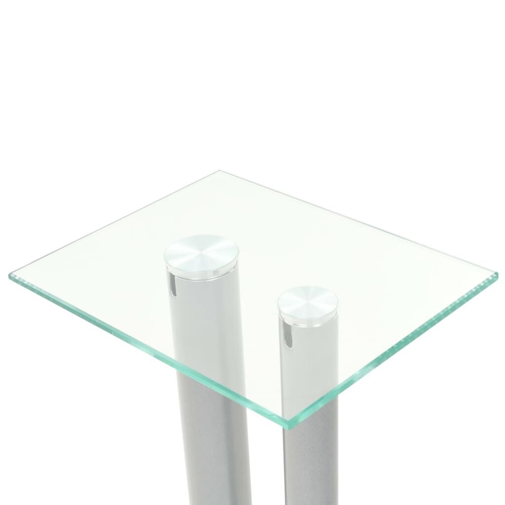 2x Speakerstandaarden Gehard Glas & Aluminium (58% Korting)