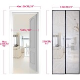 Apalus Vliegengordijn Zwart 100x230cm - 47% Korting!