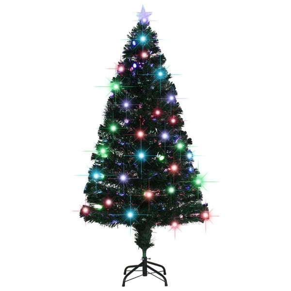 VidaXL Glasvezel Kerstboom met LED (150cm) - 50% Korting!