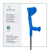 Verstelbare Krukken Blauw Aluminium (2 stuks) - 25% Korting