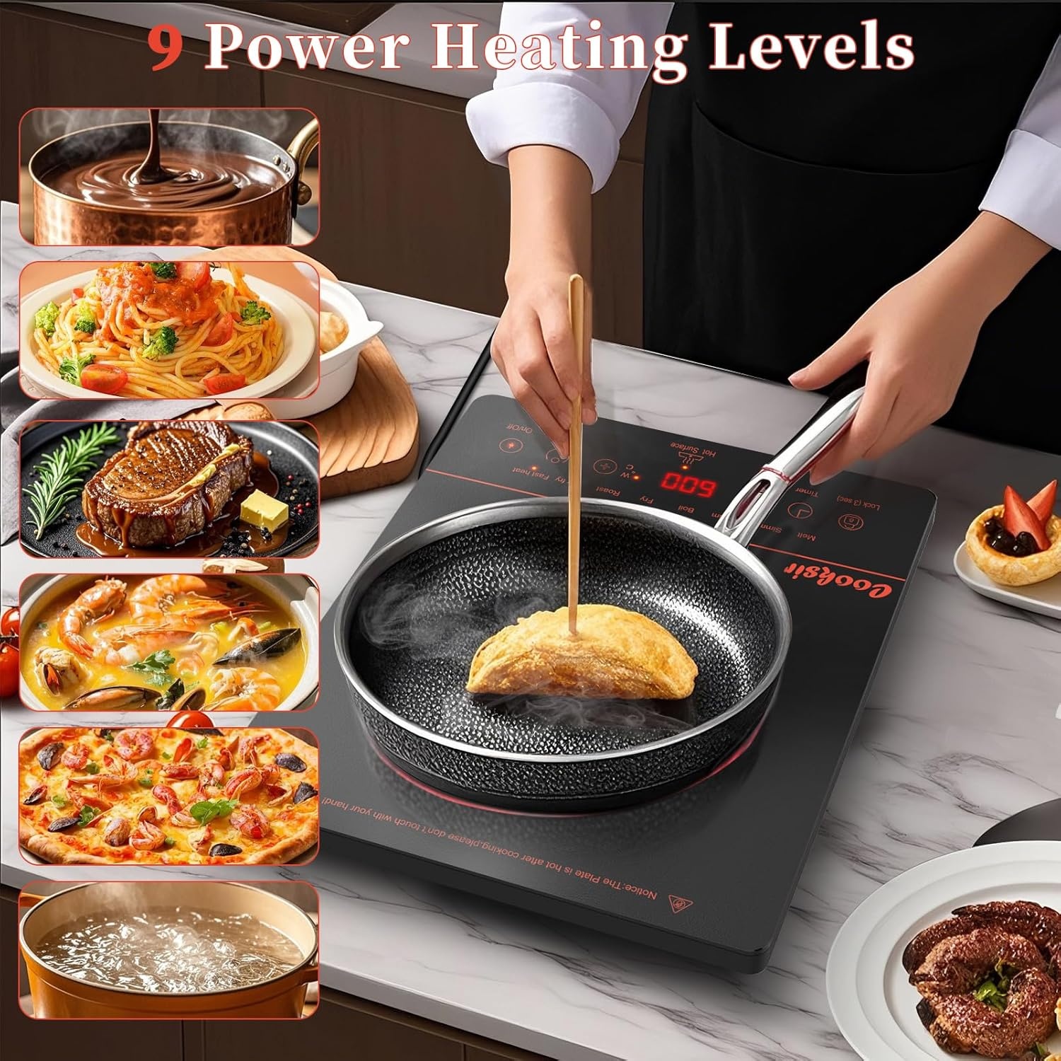 Cooksir Keramische Kookplaat 2000W - Compact & 28% Korting