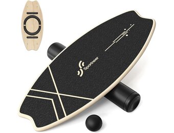 Sportneer Balance Board Zwart - 58% Korting - Balanstrainer