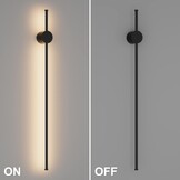 Klighten LED Wandlamp 97cm Zwart - 33% Korting!
