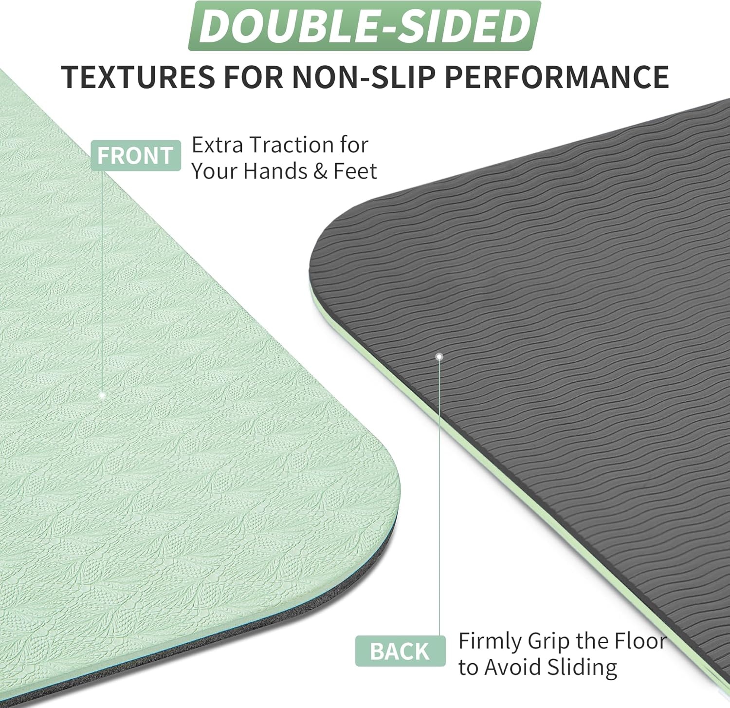 CAMBIVO Yogamat 8mm TPE Antislip - 27% Korting!