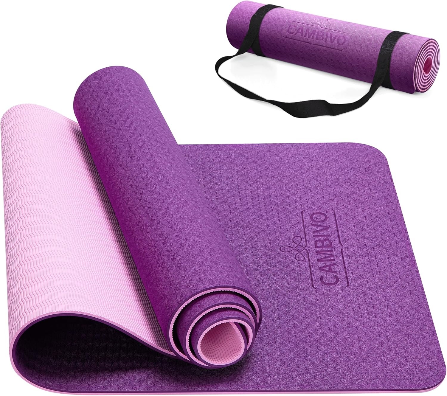 CAMBIVO Yogamat 8mm TPE Antislip - 27% Korting!