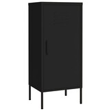 vidaXL Stalen Opbergkast Zwart 42,5x35x101,5 cm - 34% Korting
