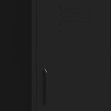 vidaXL Stalen Opbergkast Zwart 42,5x35x101,5 cm - 34% Korting