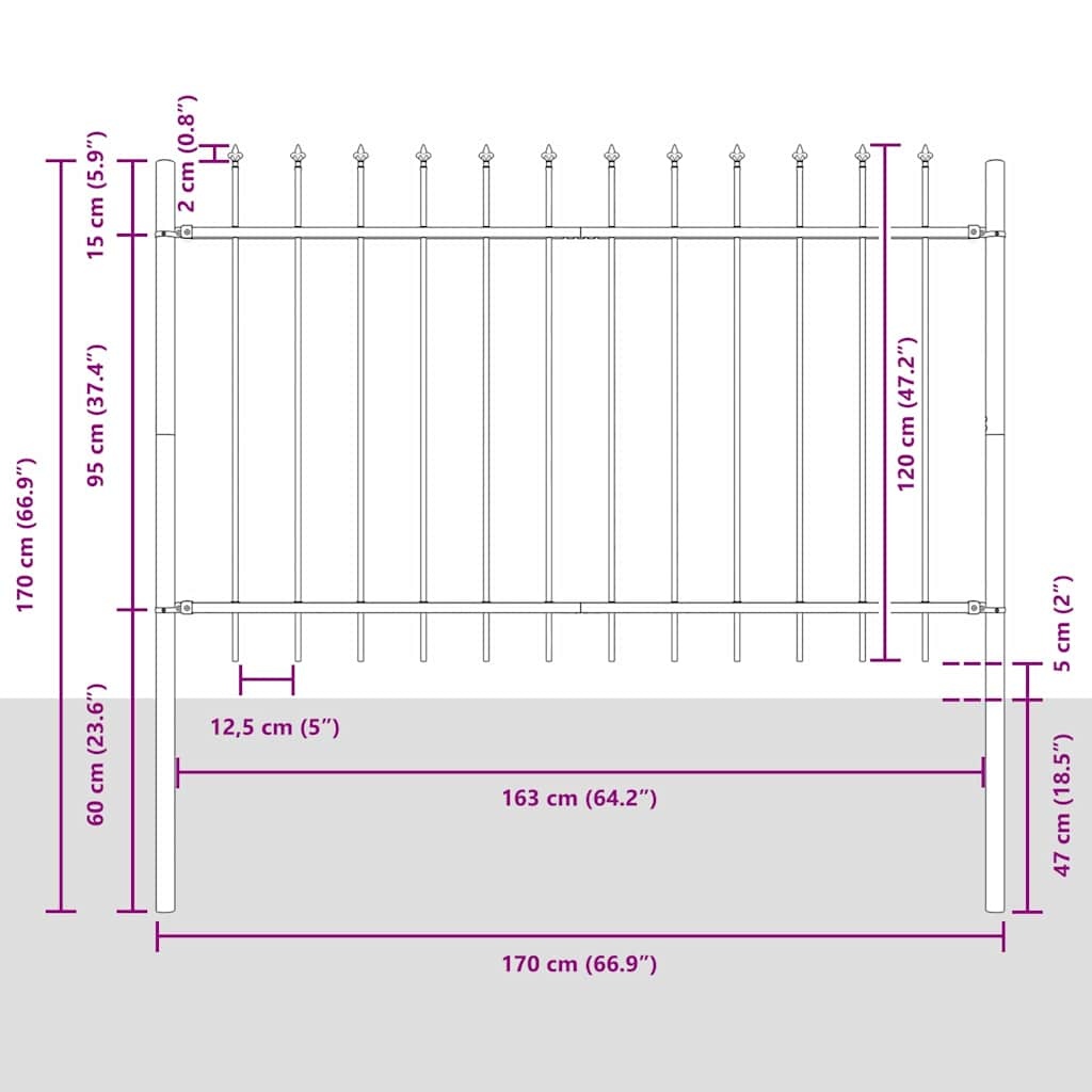 vidaXL Wit Tuin Hek (1.7 x 1.2 m) - 57% Korting!