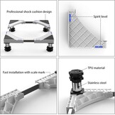 Verstelbare Wasmachineonderlegger - 52% Korting