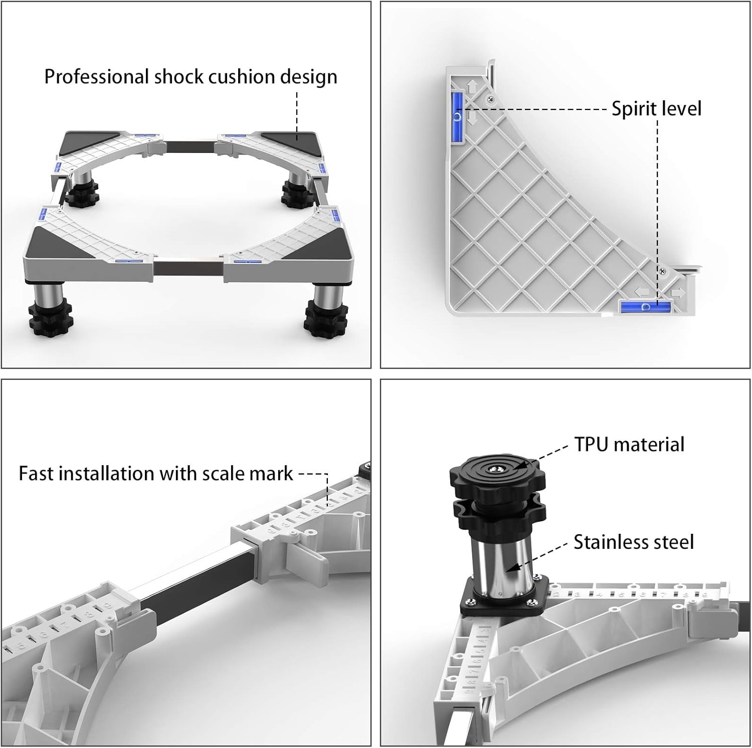 Verstelbare Wasmachineonderlegger - 52% Korting