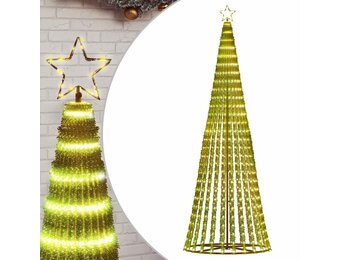 vidaXL LED Kerstboom 247cm, 475 Warm Witte LEDs - 75% Korting!