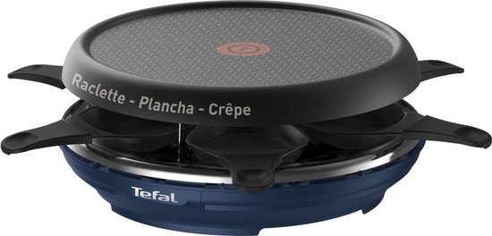 Tefal Gourmetset Deco Neo RE12A4 - 6 Pers - Donkerblauw - 49% Korting