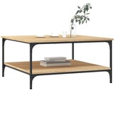 VidaXL Salontafel 80x80cm Sonoma Eiken - 57% Korting!