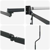 Markies Antraciet 3,5 x 2,5 m Metaal