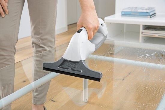 Kärcher WV 1 Raamreiniger - Looptijd accu 25 min. - Werkbreedte 250 mm - Rubberen zuigstrip