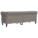 VidaXL Taupe Driezitsbank Chesterfield Stof - 29% Korting!