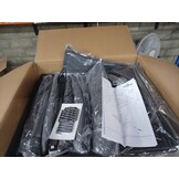 vidaXL Tuinstoelen 4 st met kussens poly rattan zwart