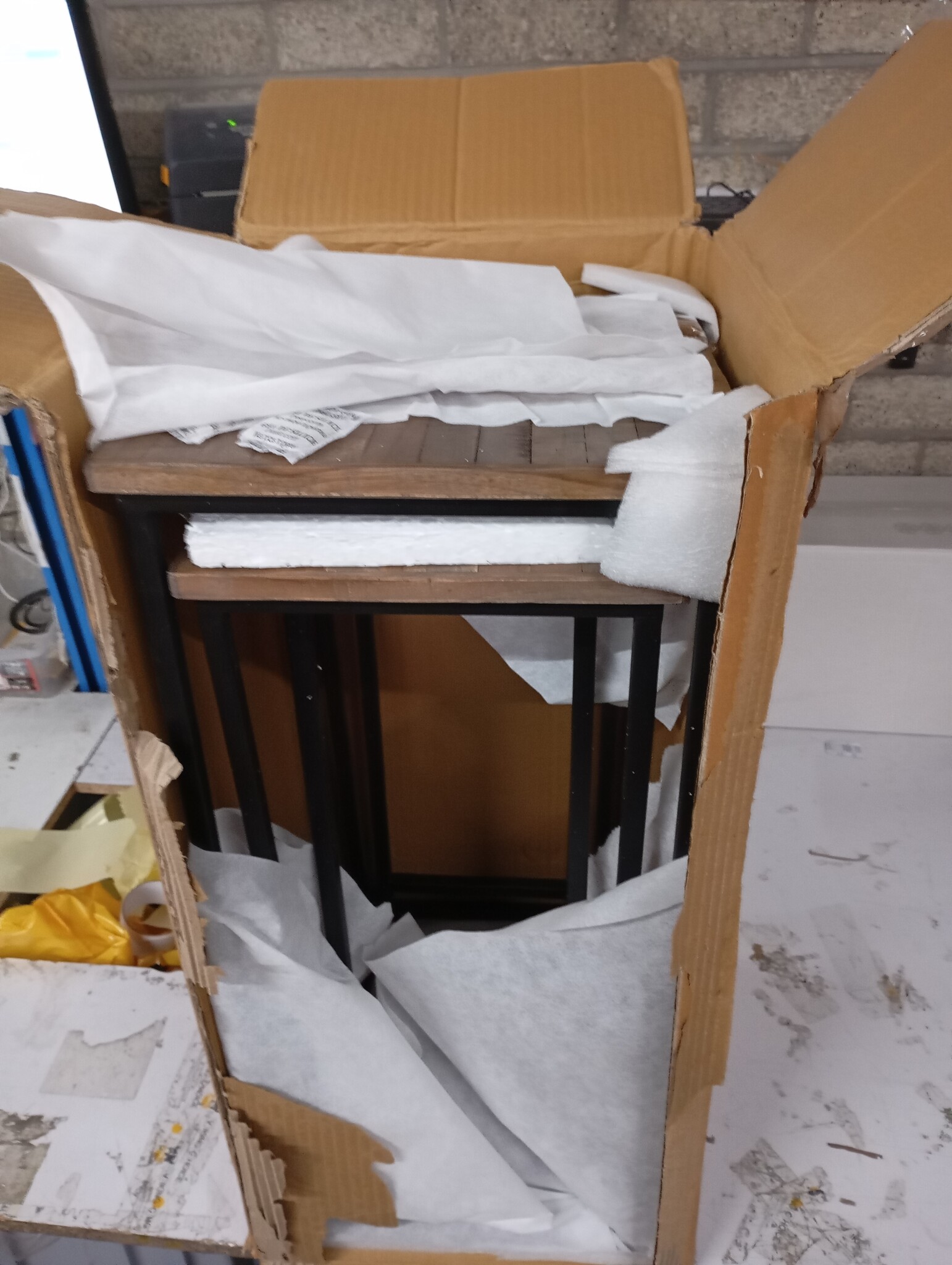 vidaXL Plantenstandaards 3 st massief teakhout