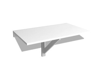 vidaXL Wandtafel inklapbaar 100x60 cm wit