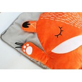 Kinderslaapzak vos, slaapzak voor kinderen, mummieslaapzak, licht en compact, 165 x 75 cm