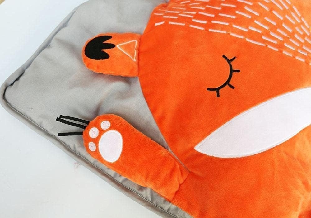 Kinderslaapzak vos, slaapzak voor kinderen, mummieslaapzak, licht en compact, 165 x 75 cm