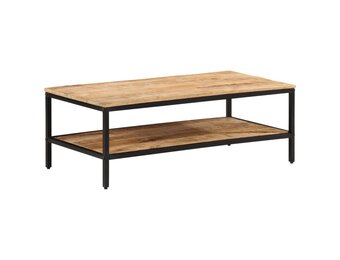 vidaXL Salontafel 100x50x35 cm massief ruw mangohout