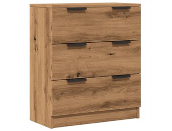 vidaXL Dressoir 60x30x70 cm bewerkt hout artisan eikenkleurig