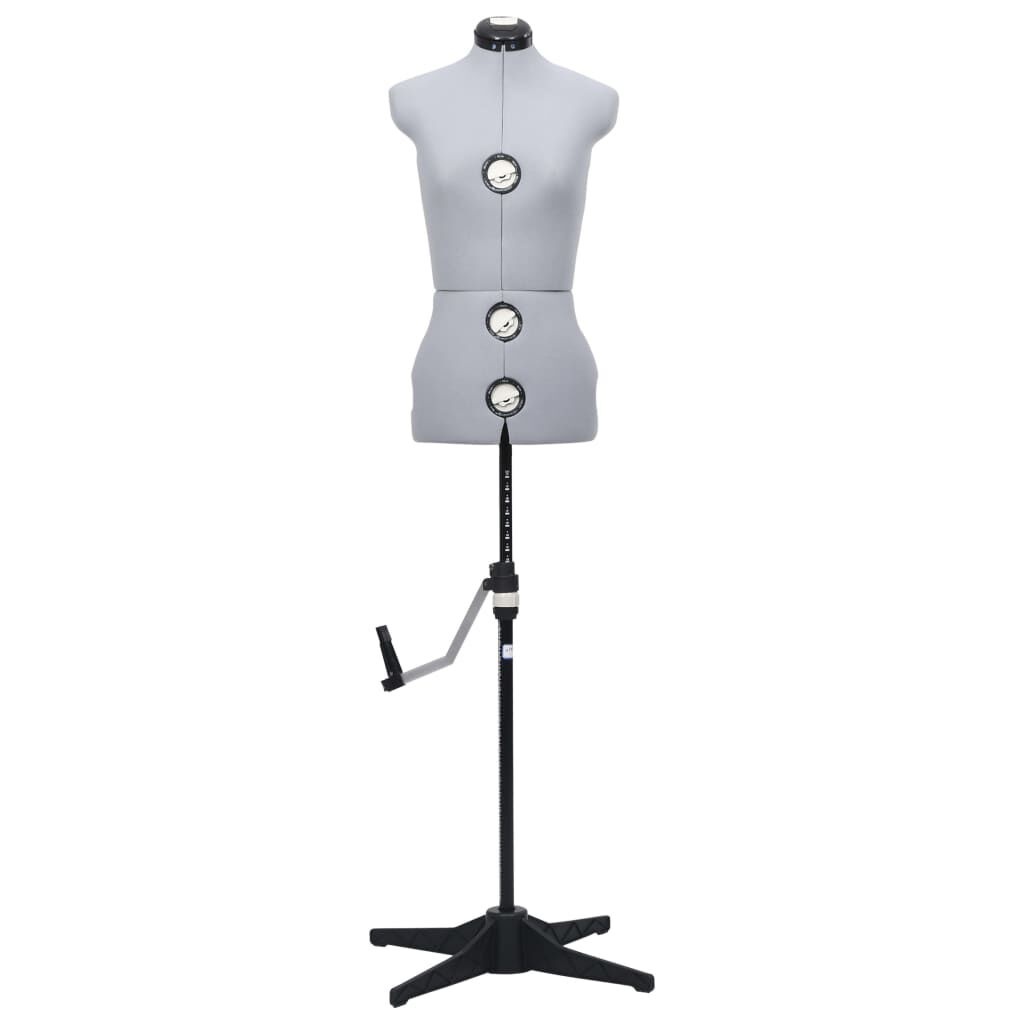 vidaXL Paspop Vrouw Verstelbaar Maat S Grijs (54% Korting)