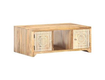 vidaXL Salontafel 90x50x35 cm massief mangohout