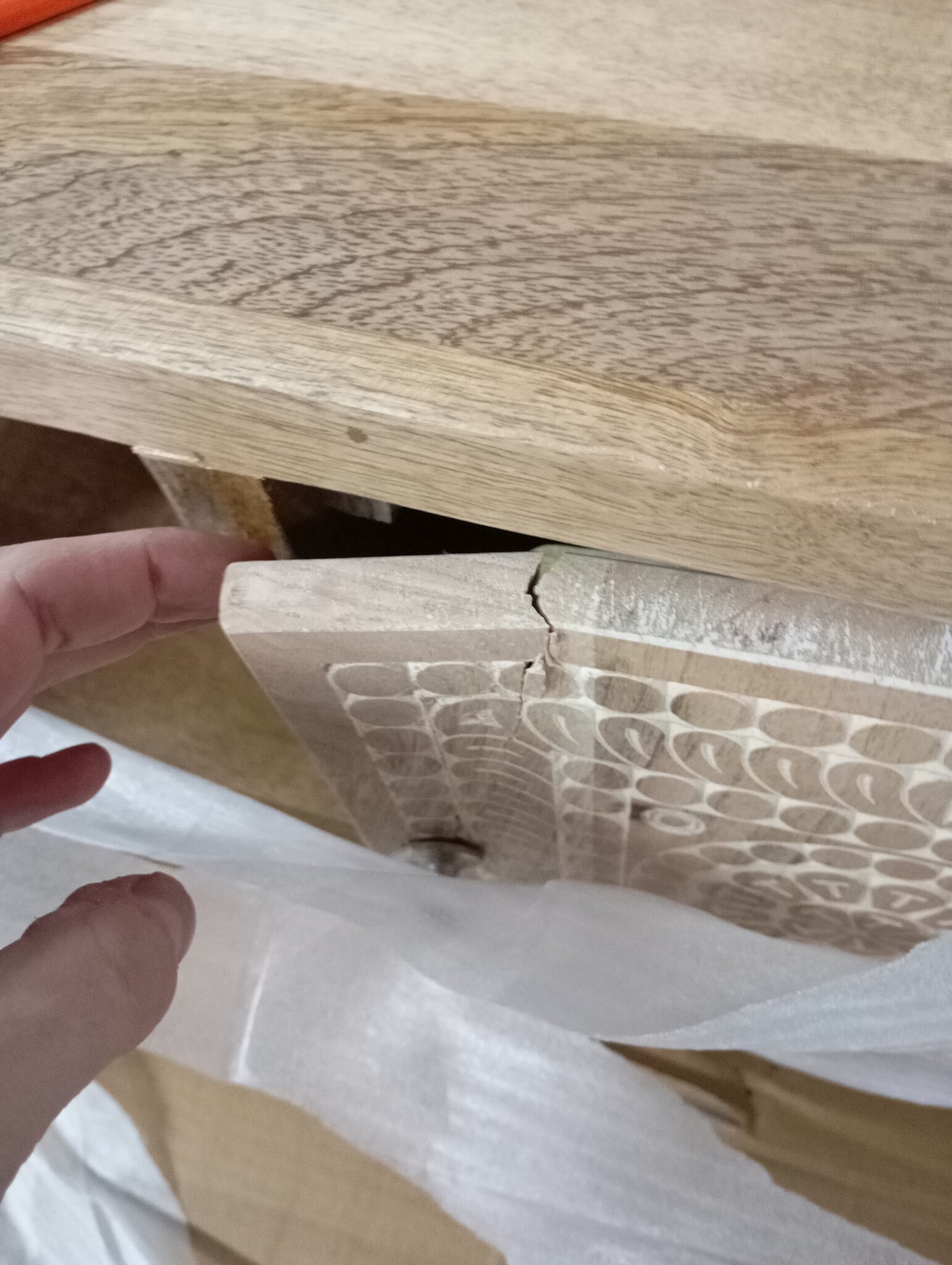 vidaXL Salontafel 90x50x35 cm massief mangohout