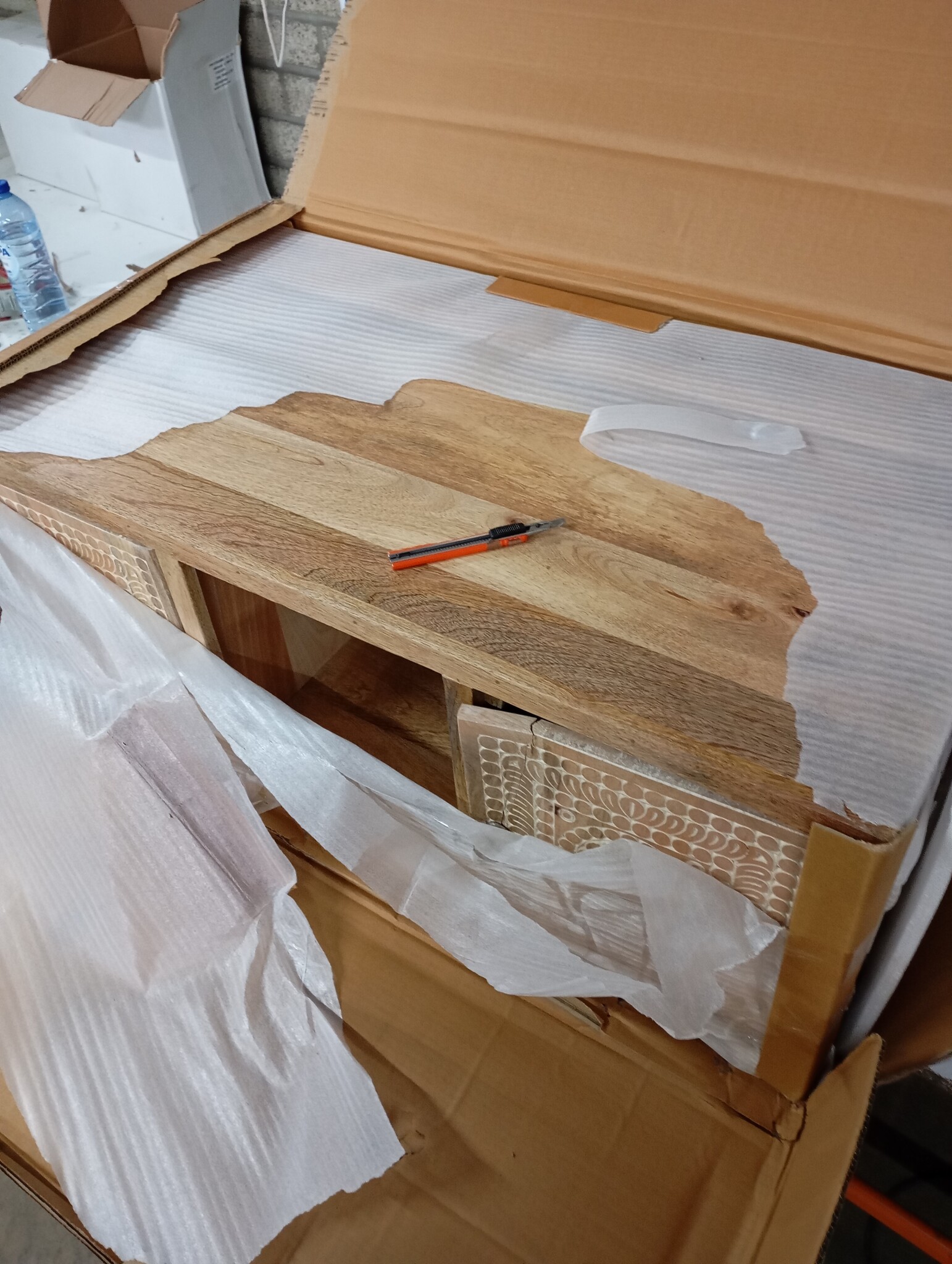 vidaXL Salontafel 90x50x35 cm massief mangohout