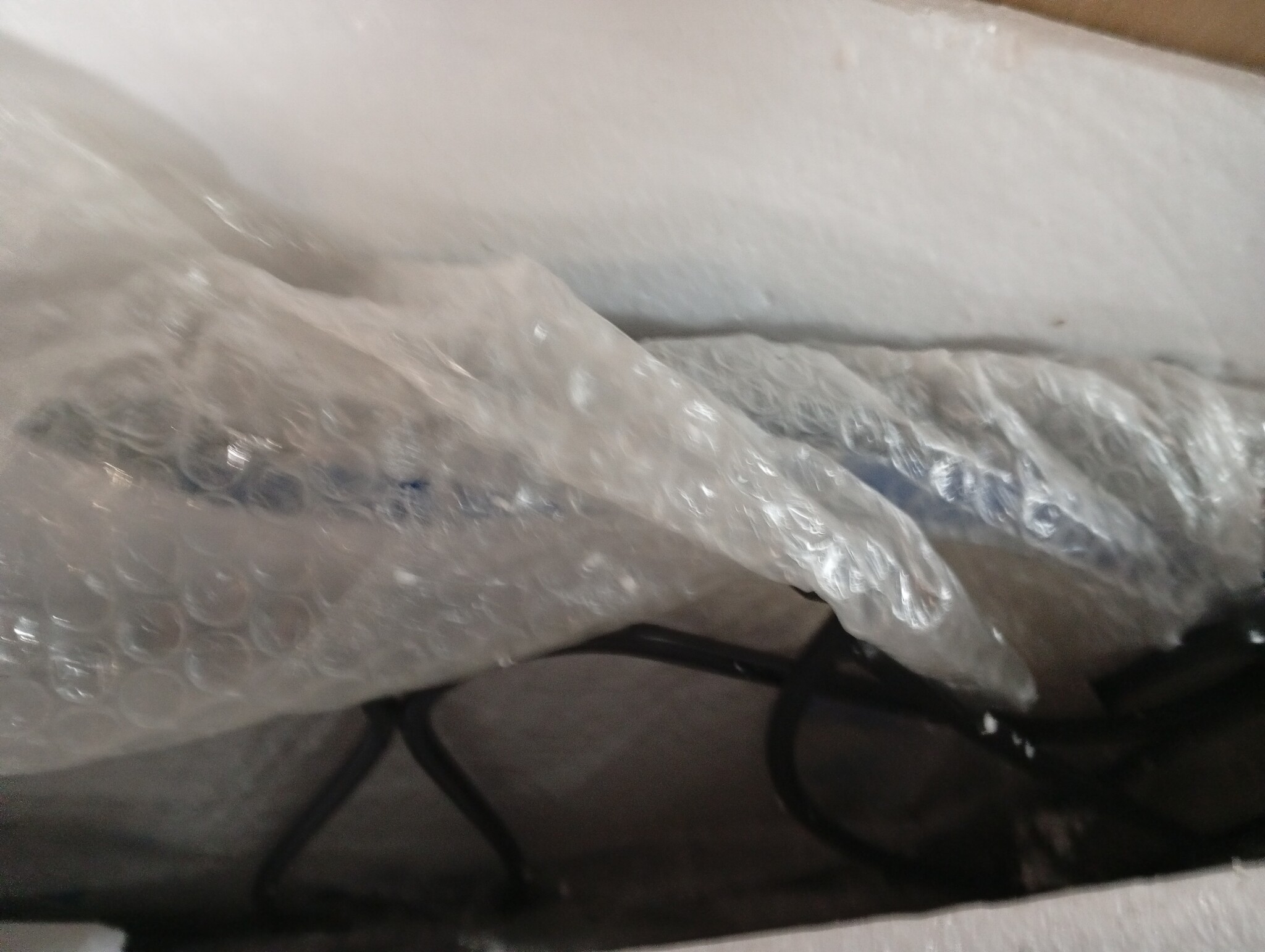 vidaXL Balkontafel hangend mozaïek blauw en wit