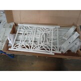 vidaXL Bedframe met hoofdbord metaal wit 120x200 cm