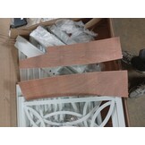 vidaXL Bedframe met hoofdbord metaal wit 120x200 cm