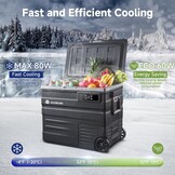 AAOBOSI Compressor Koelbox Zwart 65L - 30% Korting!