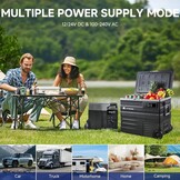 AAOBOSI Compressor Koelbox Zwart 65L - 30% Korting!