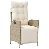 VidaXL Tuinstoel Poly Rattan Beige (34% Korting)