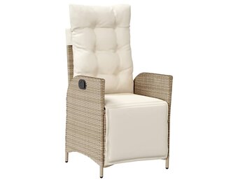 VidaXL Tuinstoel Poly Rattan Beige (34% Korting)
