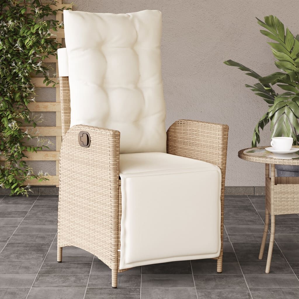 VidaXL Tuinstoel Poly Rattan Beige (34% Korting)