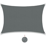 SUNNY GUARD Zonnezeil Rookgrijs 4x6m - 29% Korting!