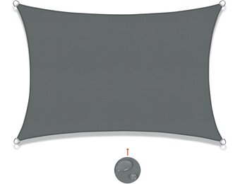 SUNNY GUARD Zonnezeil Rookgrijs 4x6m - 29% Korting!