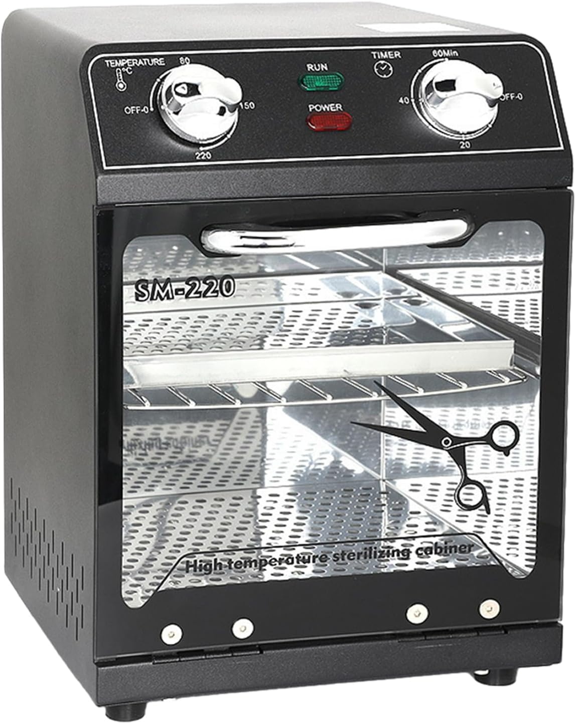 Zwarte Salon Sterilisator 220°C met Timer - 35% Korting!